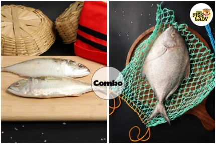 Black Pomfret/Halva and Indian Mackerel/Bangda Combo